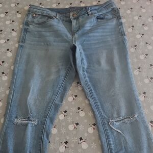 Women's Light Blue Candie's Distressed Jeans